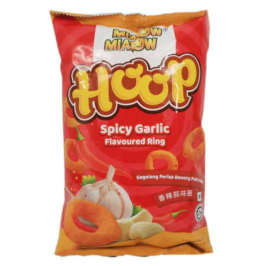 MIAOW MIAOW CHIPS HOOP SPICY GARLIC RING 50 GM