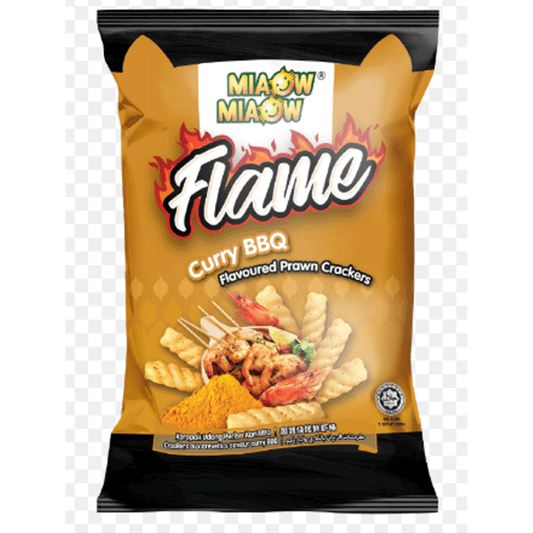 Miaow Miaow Snacks Flame Curry Bbq Rawn