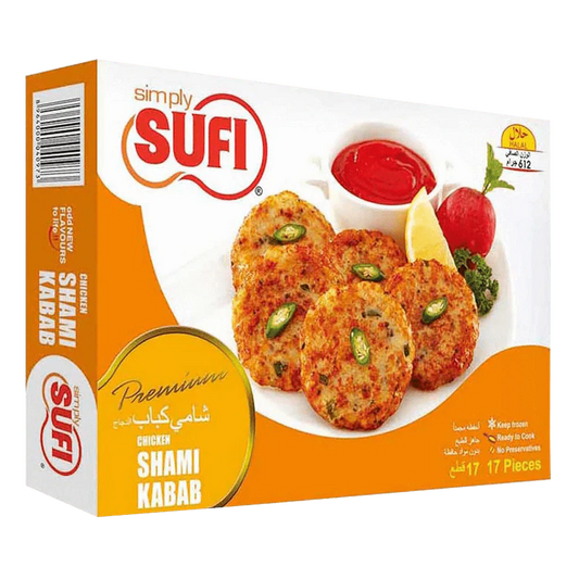 SUFI CHICKEN SHAMI KABAB 17 PCS 612 GM